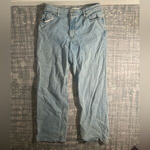 A&F 32x14r 90s relaxed Curve Love High Rise Jean Abercrombie fitch